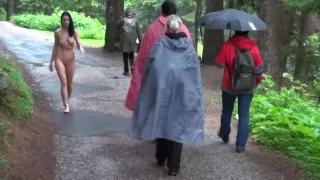 walking up the mountain