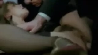 With a lady gangbang