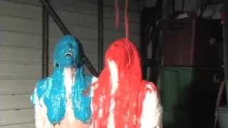 Shaving cream fight