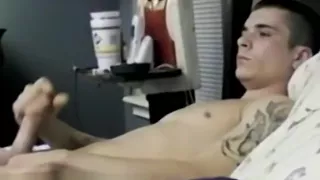 Naughty amateur Gage Winchester works on cock solo