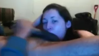 Hot interracial blowjob on home cam at - camsluts.info