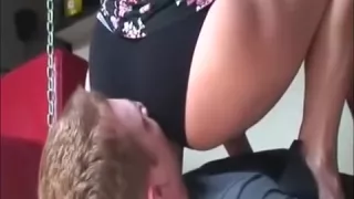 Big butt facesitting with wife
