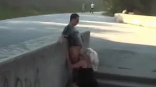 pareja follando en la calle