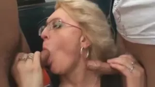 Mature picked up on gas station