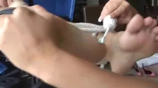 Kristin Tickles Charlee for Her Boots