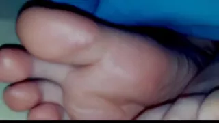 sleepy feet worship licking