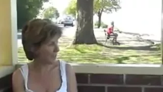 Sara At the Bus Stop