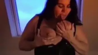 bbw mature latex girl show boobs