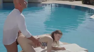 Golden-haired Beata Undine with hot booty taking part in hard core sex action