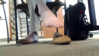 Sexy Candid Feet at the Library Brown Flats pt 2