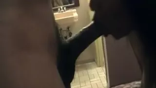 Deep throating big cock