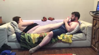 Mom and Boy Amateur Foot Worship! 40yo BBW Mature