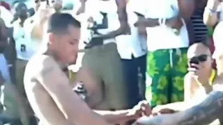 Guys Having Party At Pool