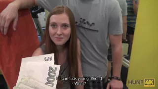 HUNT4K. Cuckold is paid to watch how Linda Sweet sucks strangers dick