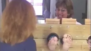 Mature Woman, Pedicure Foot Tickle F/F