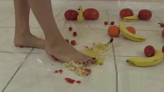 Lelu Love-Naked Femdom Food Crushing 1of3