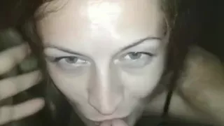 Stepmom jerks off cock with legs and sticks her tongue under the foreskin P