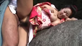 Kotone Yamashita Dressed In Kimono Looks Lovely Outdoors