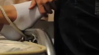 Chinese - nike and socks tickle