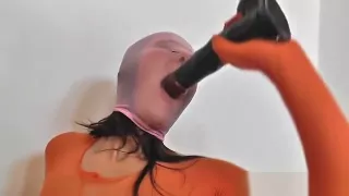 Nylon mask deformed face