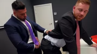 Muscle son flip flop and cumshot