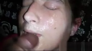 Cum on gf face