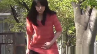 Kinky teens pee outdoors