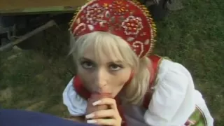 Blonde Wearing An Odd Costume Takes A Dick In Her Ass