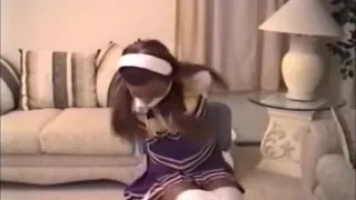 girl in fetish uniform uses strapon to fuck her boyfriend 