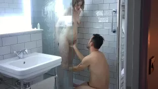 Washing Each Other - Erotic Shower Foreplay