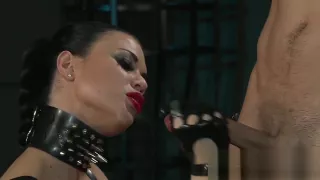 BDSM XXX Teen sub girls innocent face drips with Masters hot