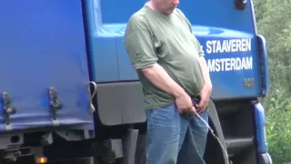 spy on more trucker pissing