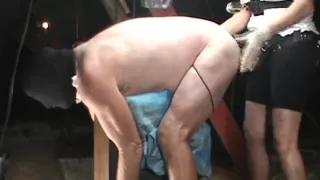 Submissive Husband shows fucked out asshole whils his dick drips