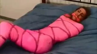 Dina Davis bound and gagged mummified part 1