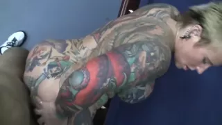 Tattooed Bitch in Hardcore Sex Scene