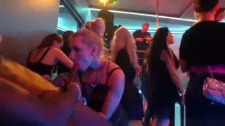 Orgy babes sucking cocks