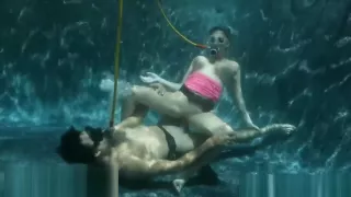 Kinky underwater sex