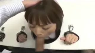 6 asian girls bound to table face fucked
