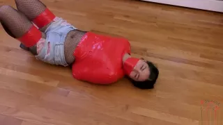 fishnets tape bondage