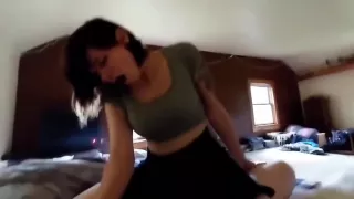 Depraved Drunk Whore From College Sucks A Big Dick And Fucks Her Fellow Student In Pussy