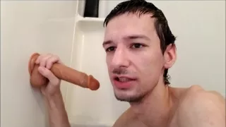 Fucking my dildo in the shower!