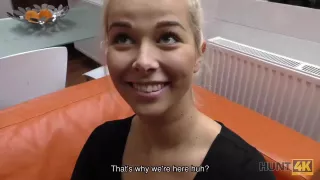 HUNT4K. All-natural teen chick isnt against sex for good money
