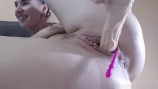 Dildo and vibrator in one hole – the game is on