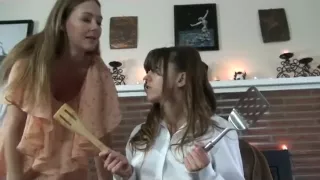 OTK girls spank the bad boy part one POV over the knee paddling