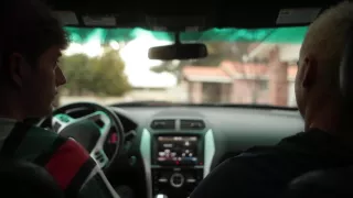 Muscle twink Travis Stevens and Cameron Parks flip fuck RAW in the backseat of the car