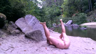 Stunning teen's first nude shoot