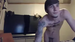 Hot Italian New Yorker jacking and cumming