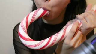 ASMR Sucking On A Candy Cane