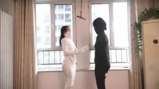 Mummified girls struggling