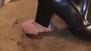 Hard boots cock crush